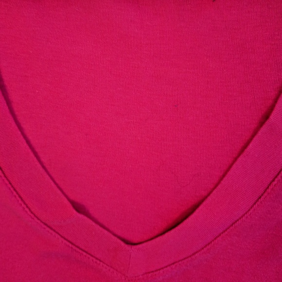 Old Navy ⭐ Hot Pink 💋 Body Con T-Shirt Top SM - Picture 2 of 5